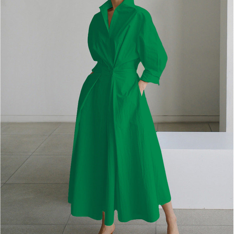 Alora | Elegant Front Wrap Krave Maxi Kjole