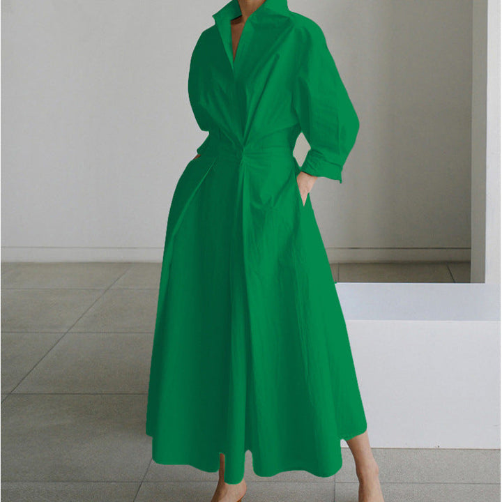 Alora | Elegant Front Wrap Krave Maxi Kjole