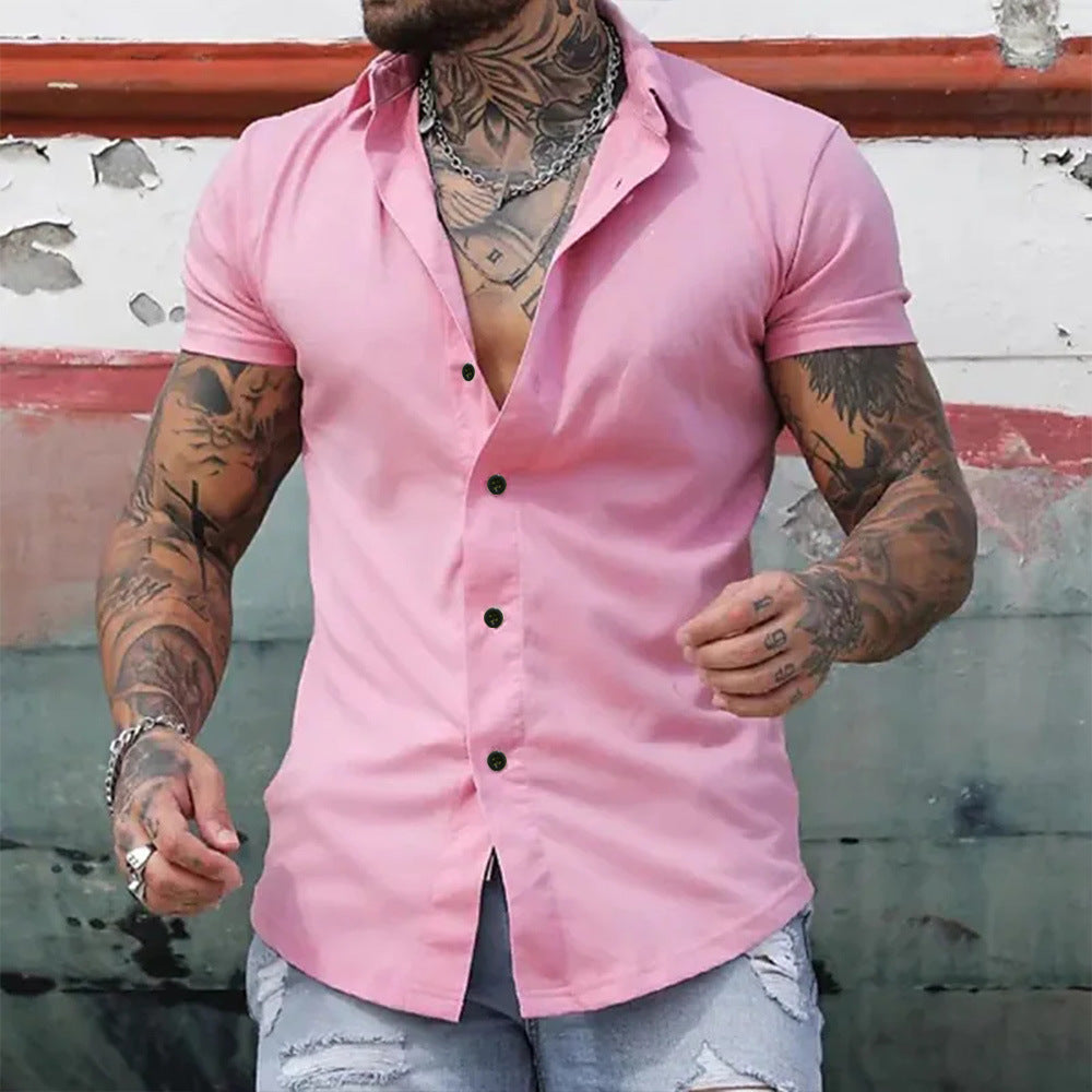 Blake | Slim Fit Kortærmet Skjorte