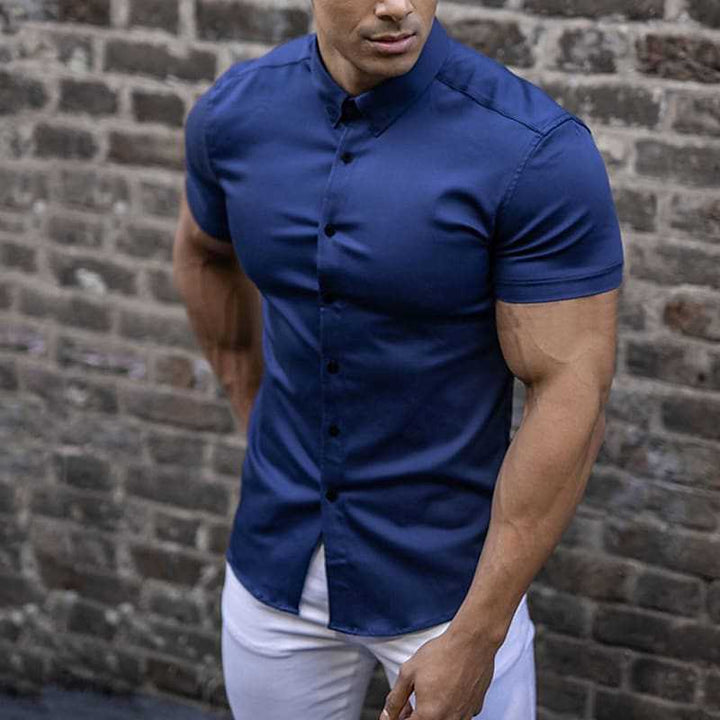 Blake | Slim Fit Kortærmet Skjorte