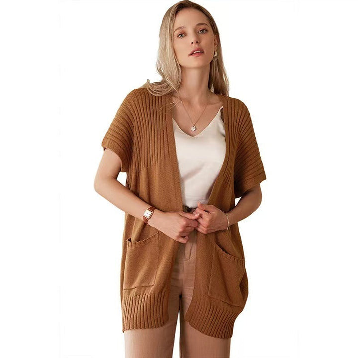 Carinna | Letvægts Åben-Front Strikket Cardigan