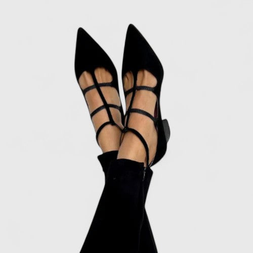 Abigail | Elegant Multi Strap Spidse Hæle