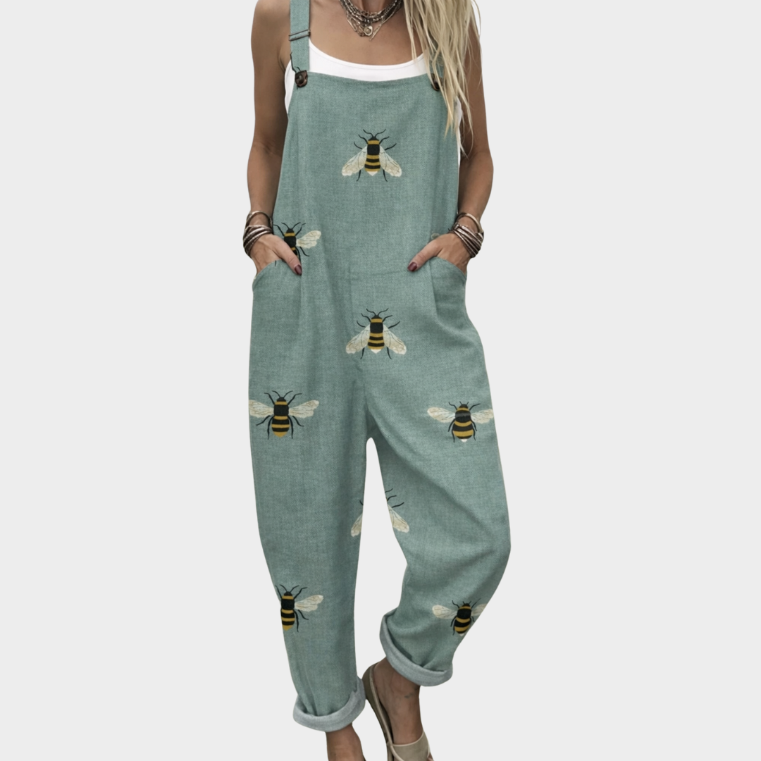 Esperanza | Casual Insekt Kunst Jumpsuit