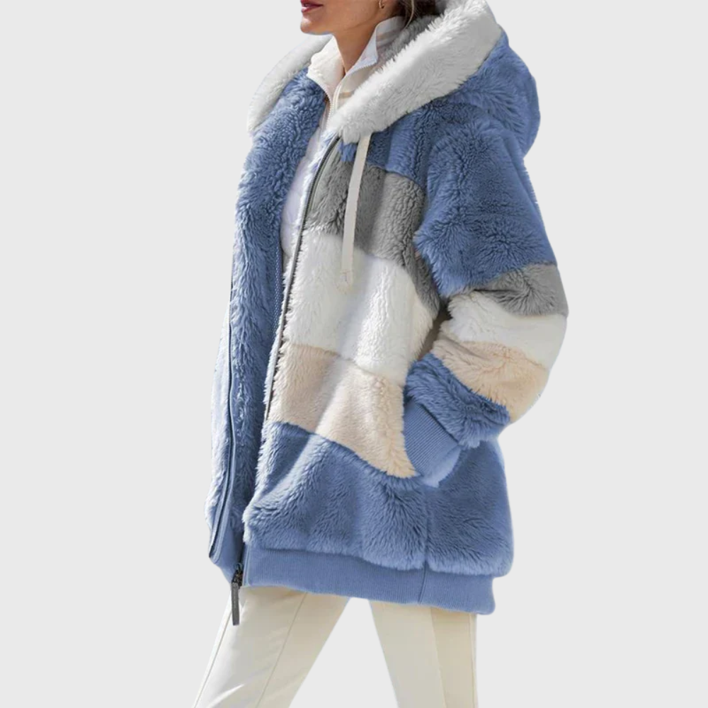 Sofia | Elegant Multifarvet Varm Pufferjakke