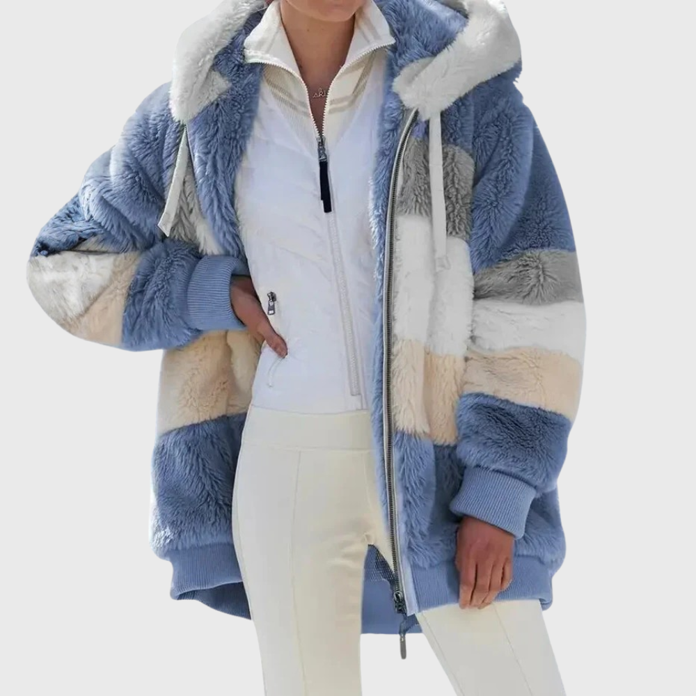 Sofia | Elegant Multifarvet Varm Pufferjakke