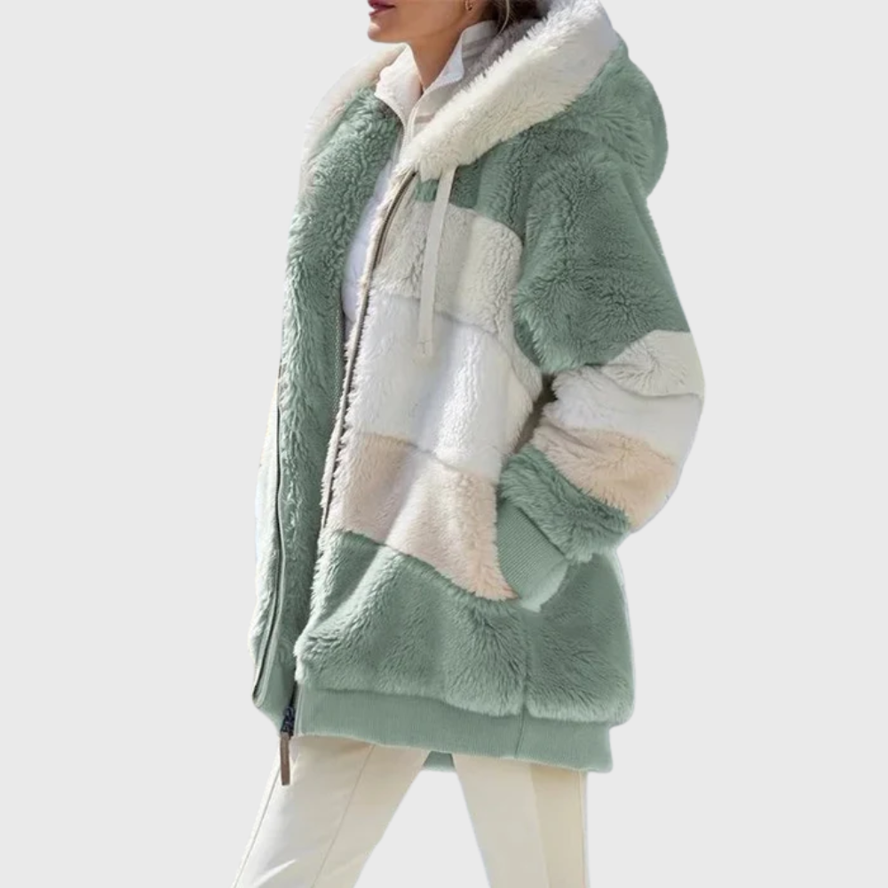 Sofia | Elegant Multifarvet Varm Pufferjakke