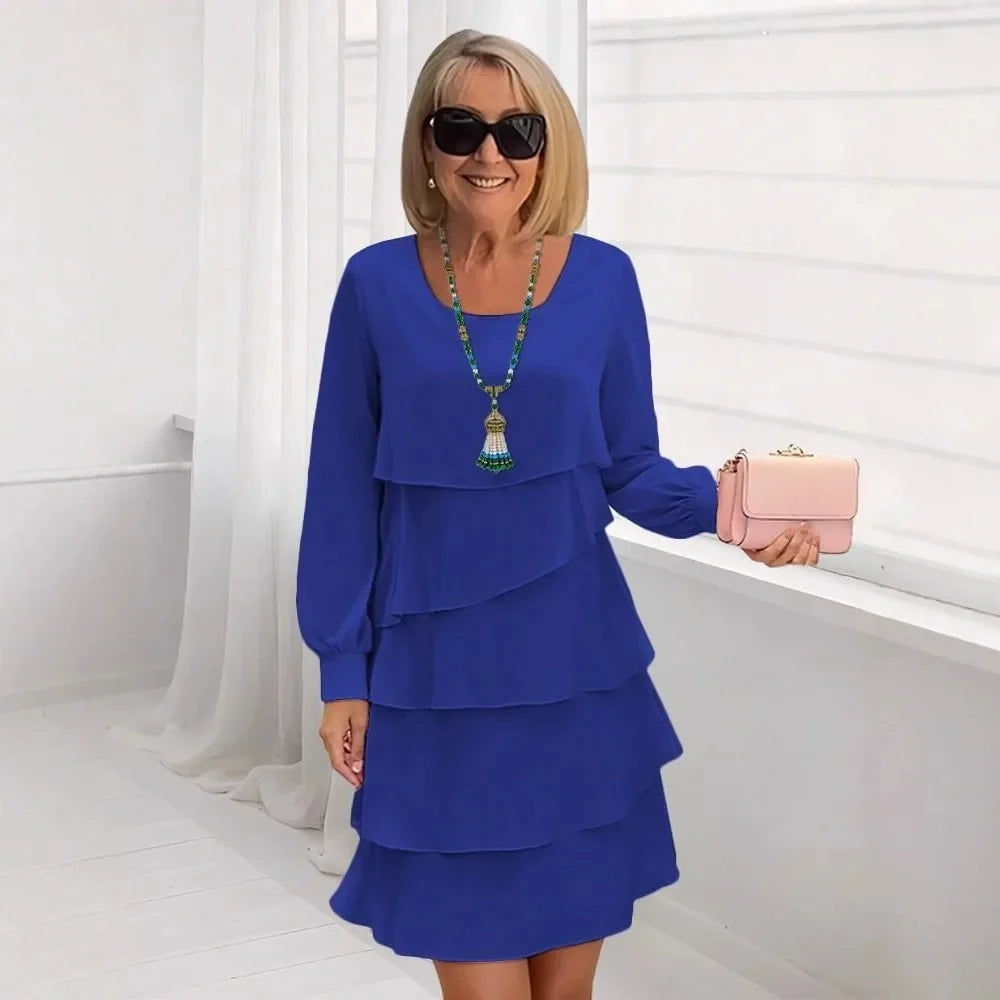 Margaret | Elegant Komfort Ruffle Kjole