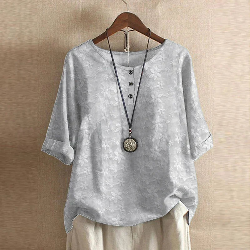 Raina | Casual Retro-Inspireret Bluse
