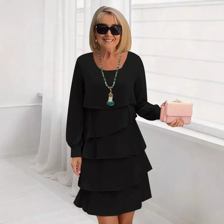 Margaret | Elegant Komfort Ruffle Kjole