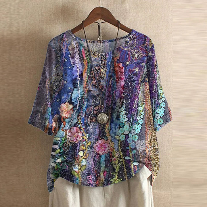 Raina | Casual Retro-Inspireret Bluse