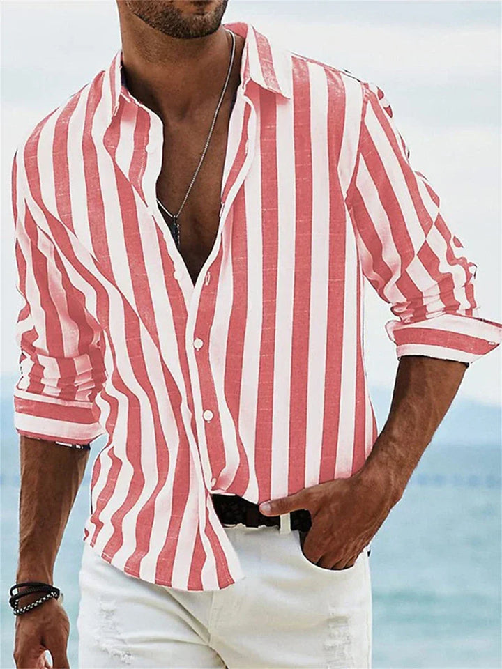 Bennett | Stribet Afslappet-Fit Casual Skjorte