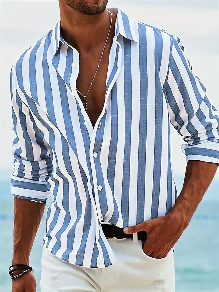 Bennett | Stribet Afslappet-Fit Casual Skjorte