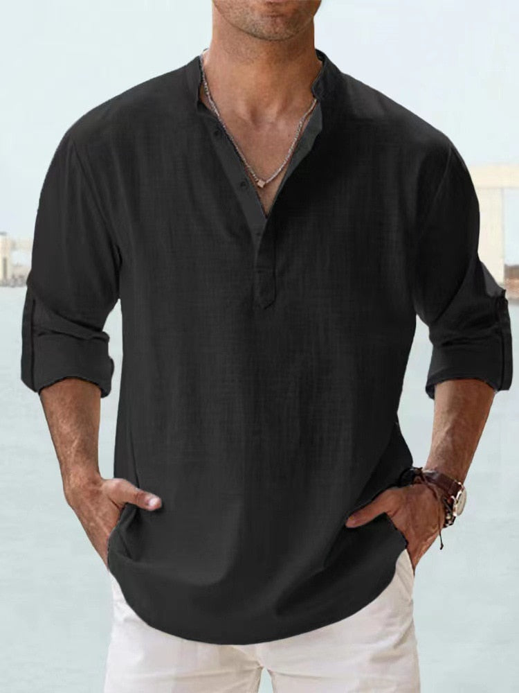 Austin | Åndbar Button-Up Skjorte