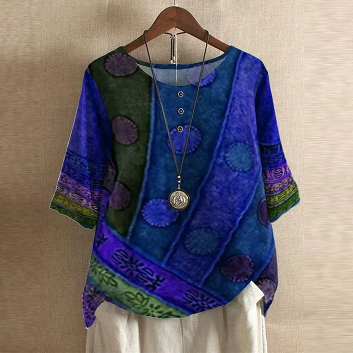 Raina | Casual Retro-Inspireret Bluse