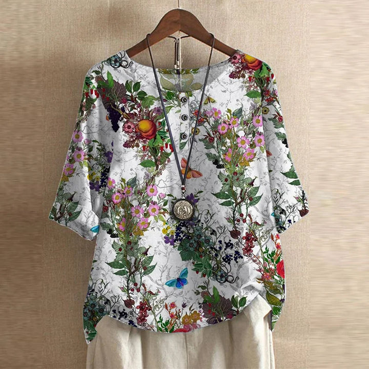 Raina | Casual Retro-Inspireret Bluse
