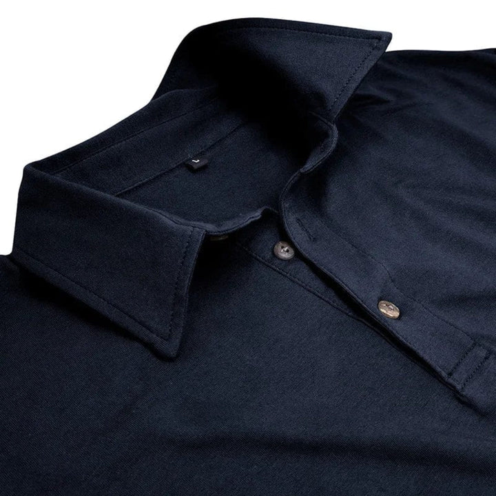 Andrei | Casual Langærmet Poloshirt med Krave