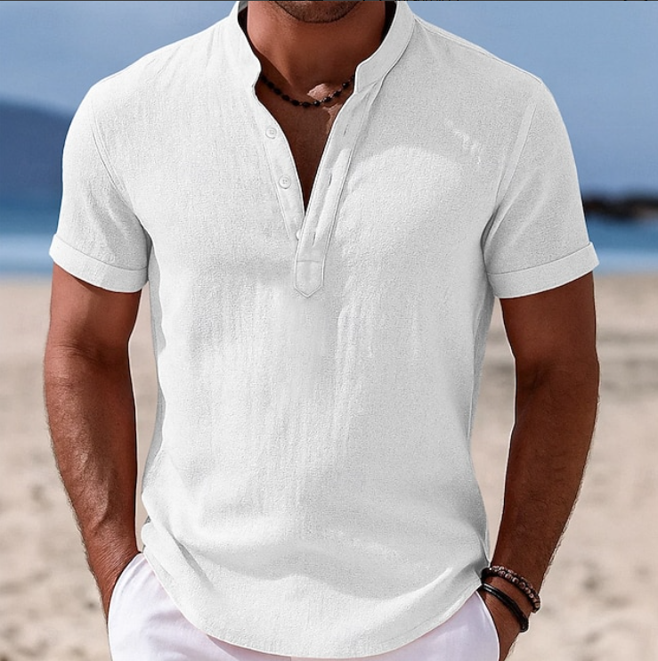 Atlas | Sommer Button-Up Kortærmet Skjorte