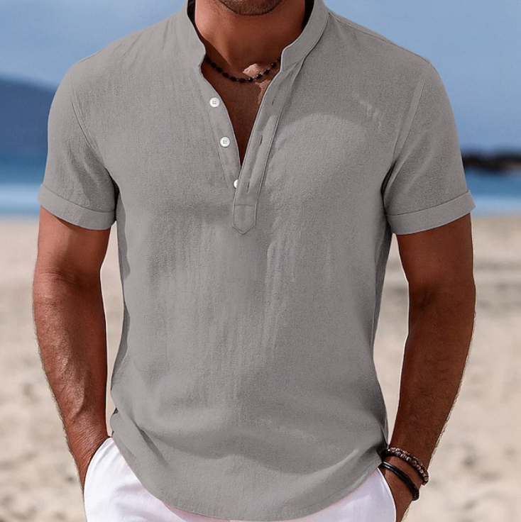 Atlas | Sommer Button-Up Kortærmet Skjorte