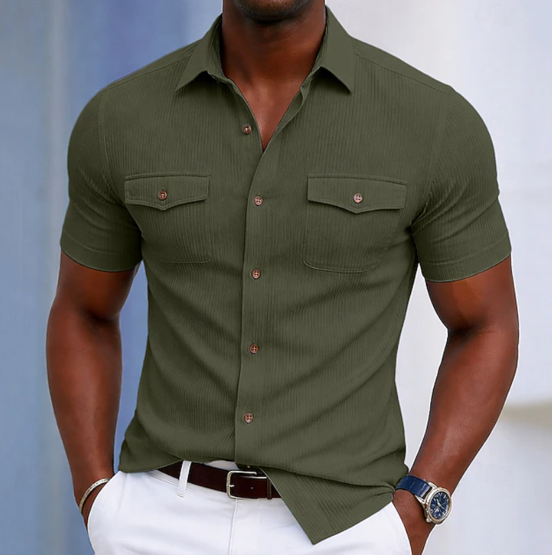 Nathaniel | Skræddersyet Pocket Button Shirt
