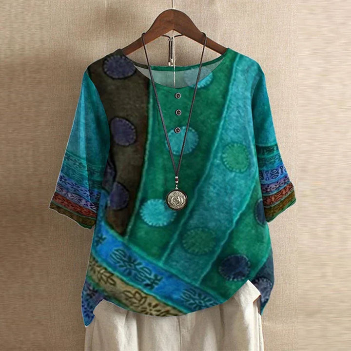 Raina | Casual Retro-Inspireret Bluse