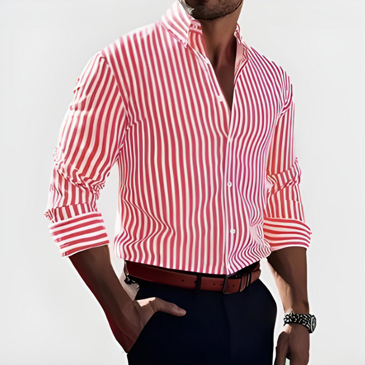 Brandon | Stribet Button-Down Skjorte