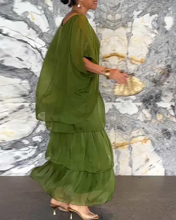 Caroline | Elegant Flydende Maxi Kjole