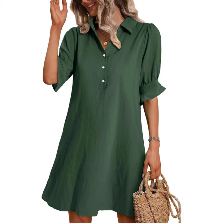 Fiona | Casual Button Down Skjortekjole