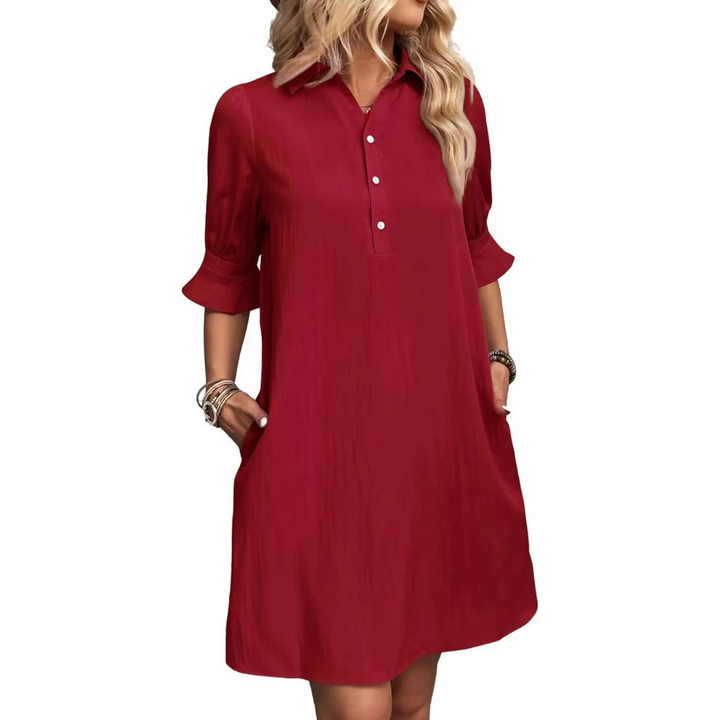 Fiona | Casual Button Down Skjortekjole