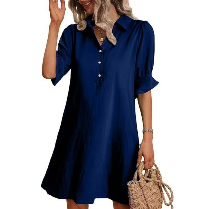 Fiona | Casual Button Down Skjortekjole