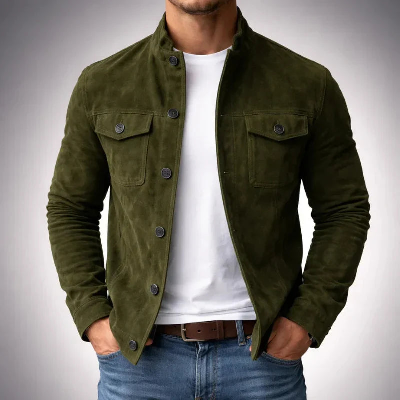 Jacob | Klassisk Pocket Suede Jakke