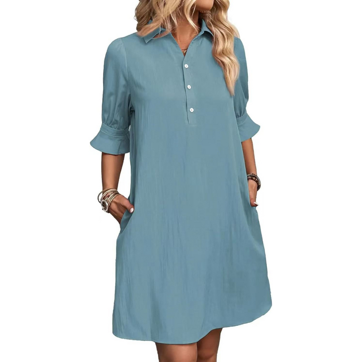 Fiona | Casual Button Down Skjortekjole