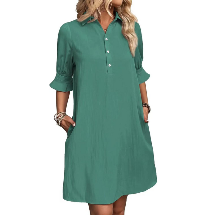 Fiona | Casual Button Down Skjortekjole