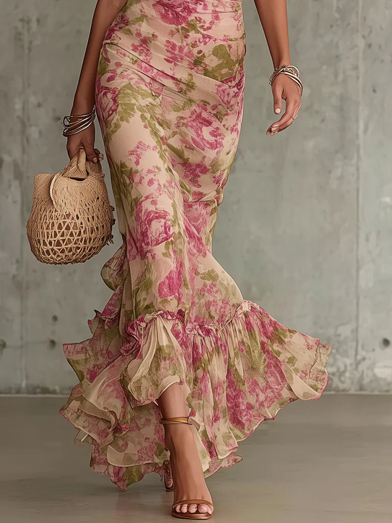 Juliet | Vintage Puffærmer Maxi Kjole