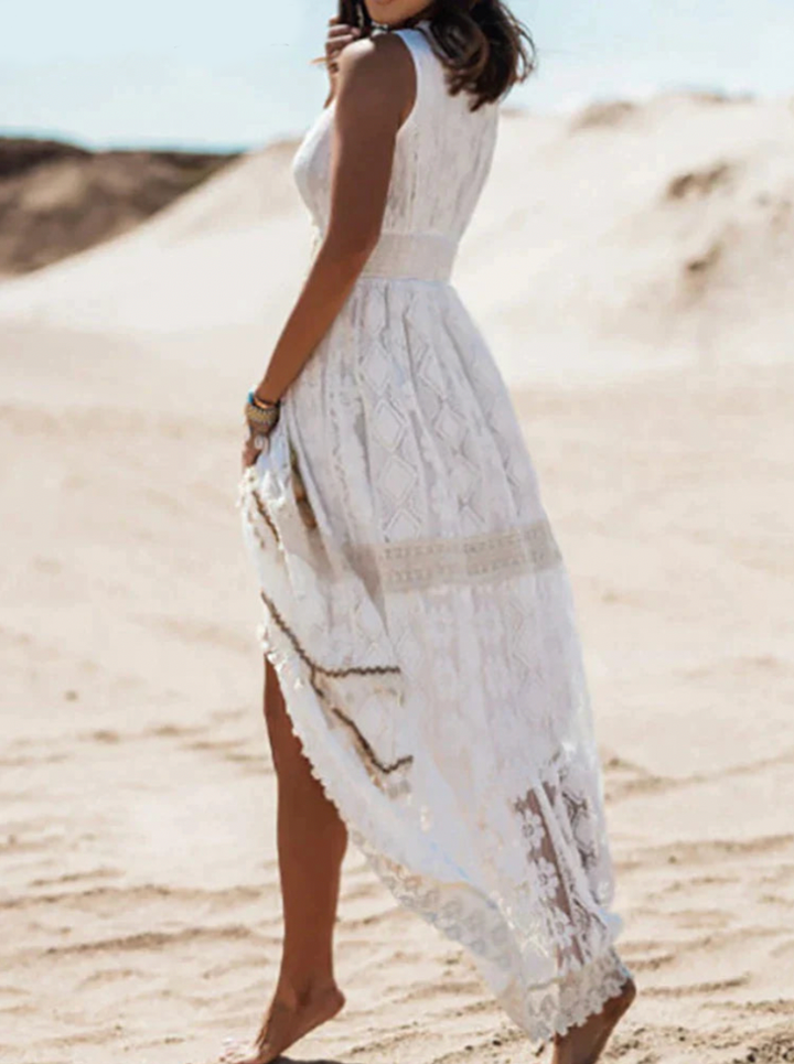 Isabelle | Kvinders Sommerkjole Boho Maxi | Strand Casual