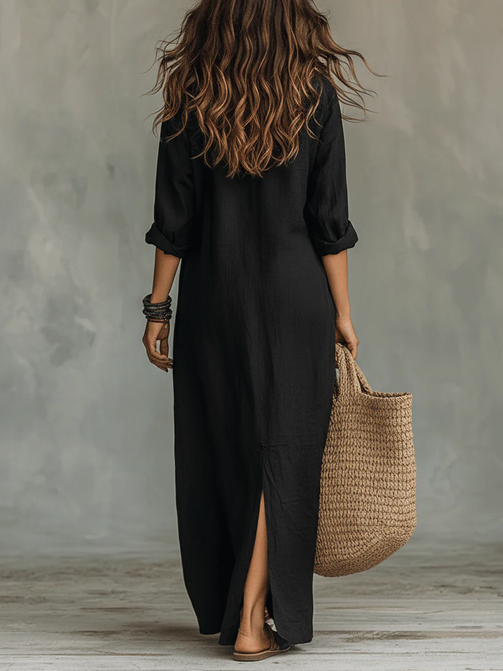 Shirley | Elegant Silhuet Flatterende Maxi Kjole
