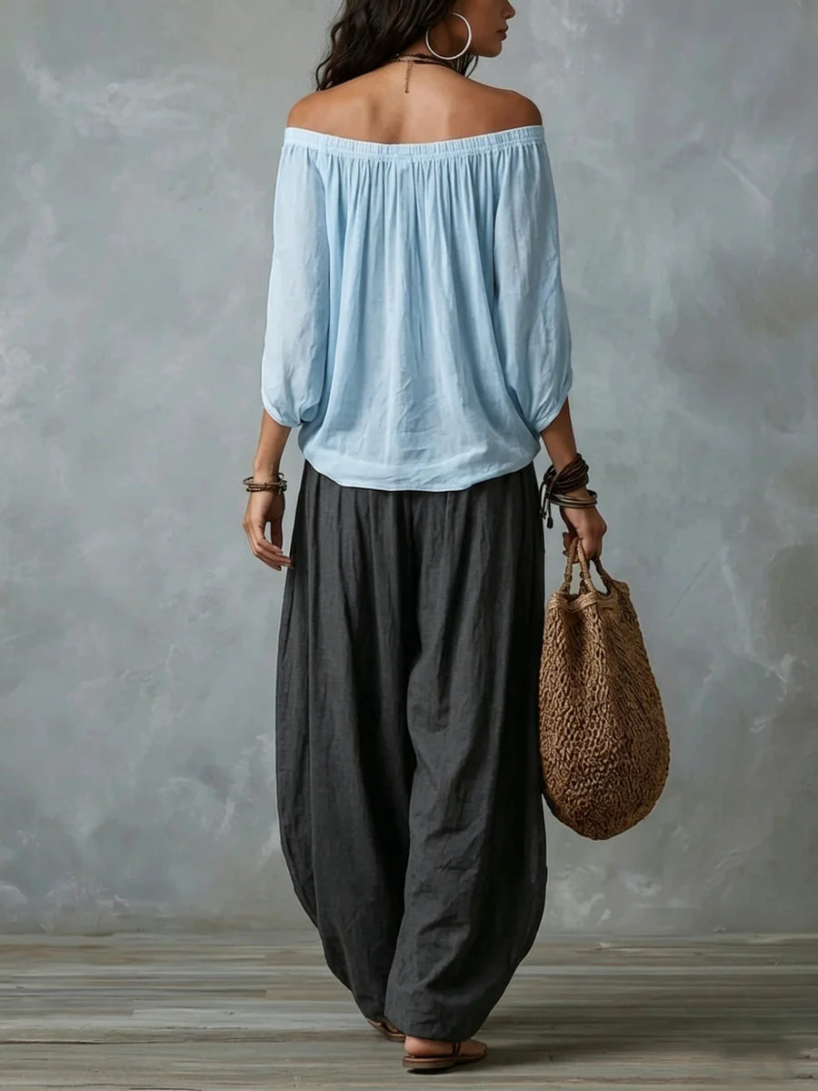 Esme | Afslappet Off-Shoulder Sæt