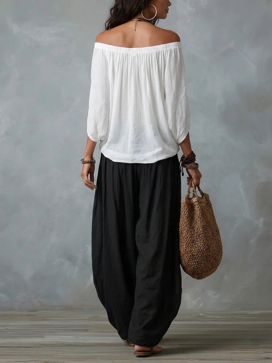 Esme | Afslappet Off-Shoulder Sæt