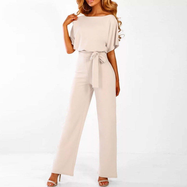 Gwyneth | Elegant Bredbenet Jumpsuit med Bælte