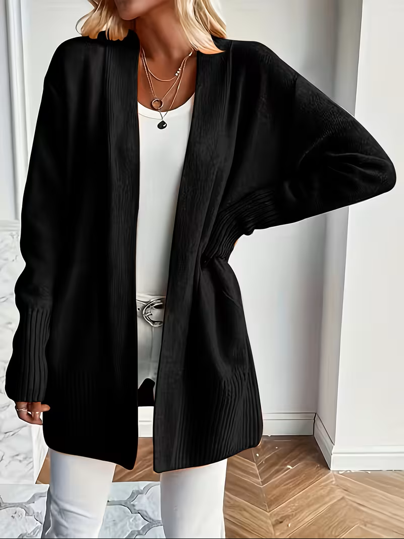 Deanna | Afslappet Åben-Front Cardigan