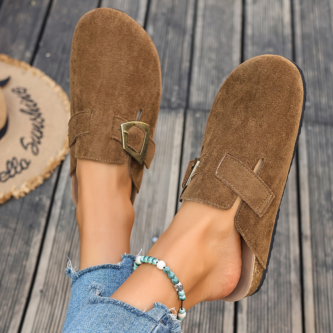 Winona | Slip-On Mules med Spænde Detalje