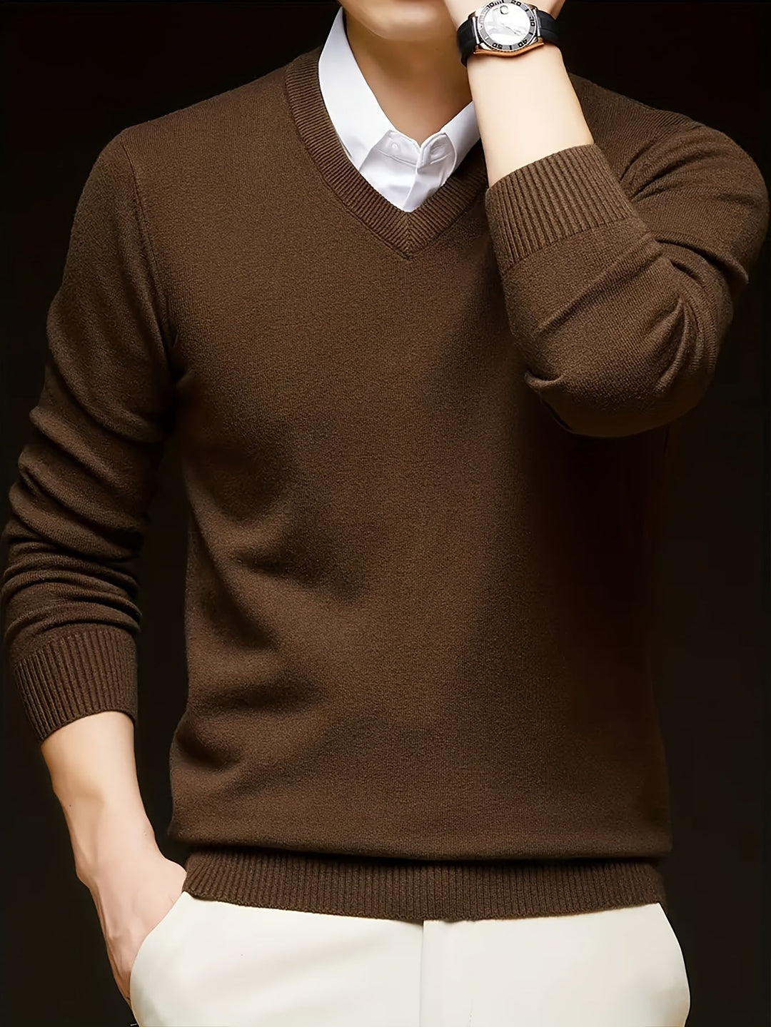 Hugh | Raffineret V-Hals Sweater
