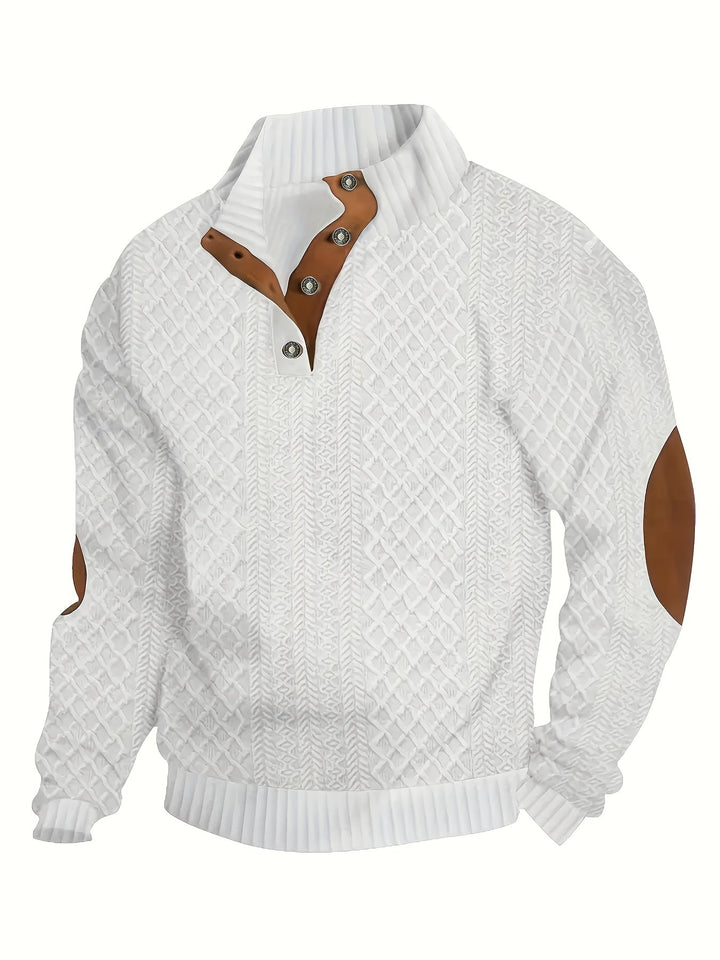 Ronan | Ståkrave Knap Henley Sweater