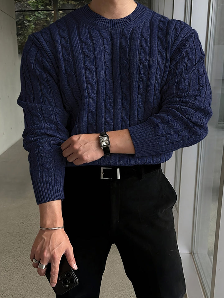 Preston | Twisted Cable Pullover Sweater
