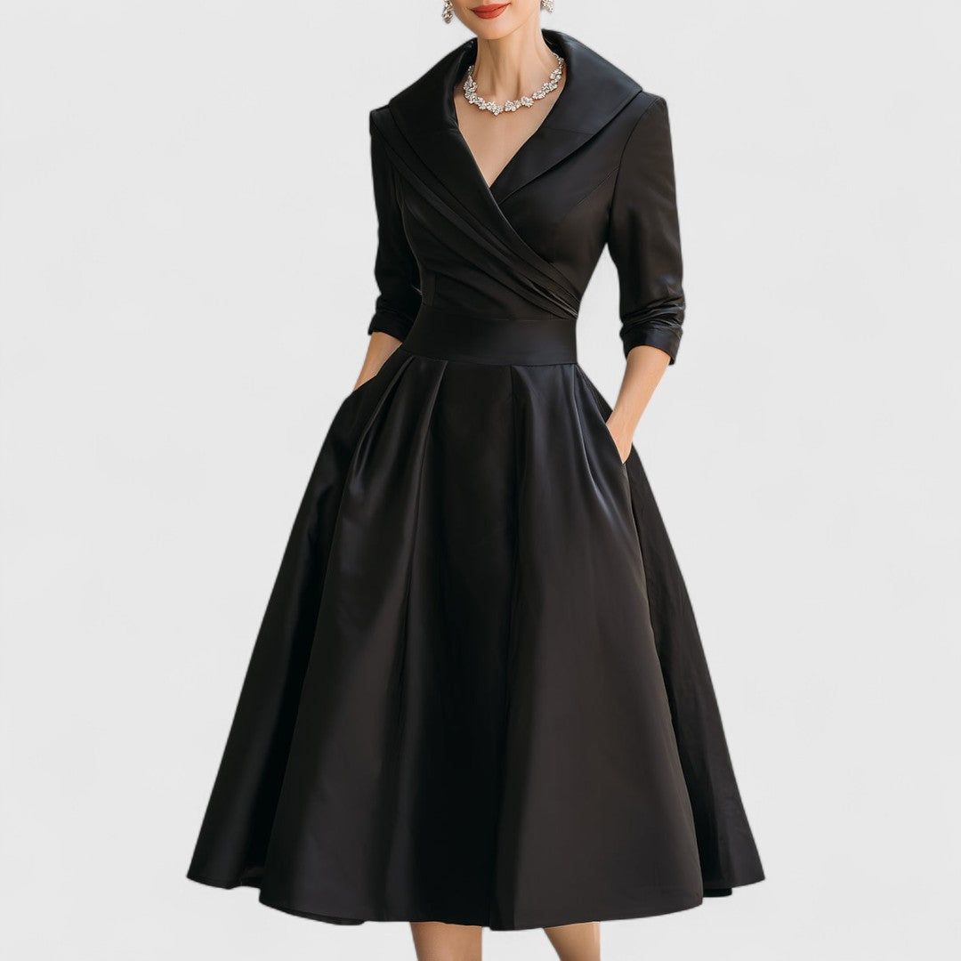 Ashley | Graceful Silhouette Midi Kjole