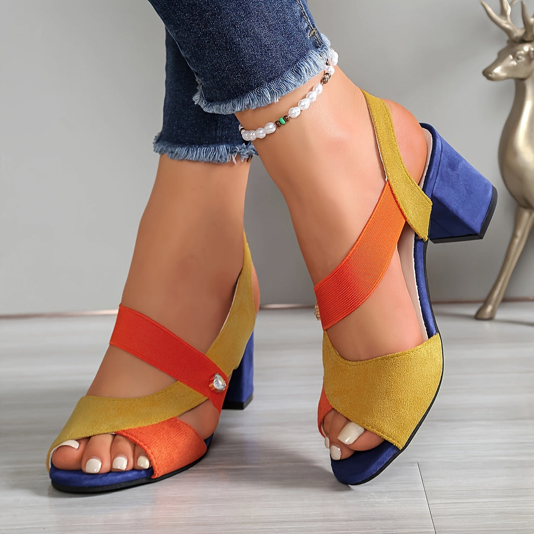 Elara | Klassiske Cross Strap Komfort Hæle