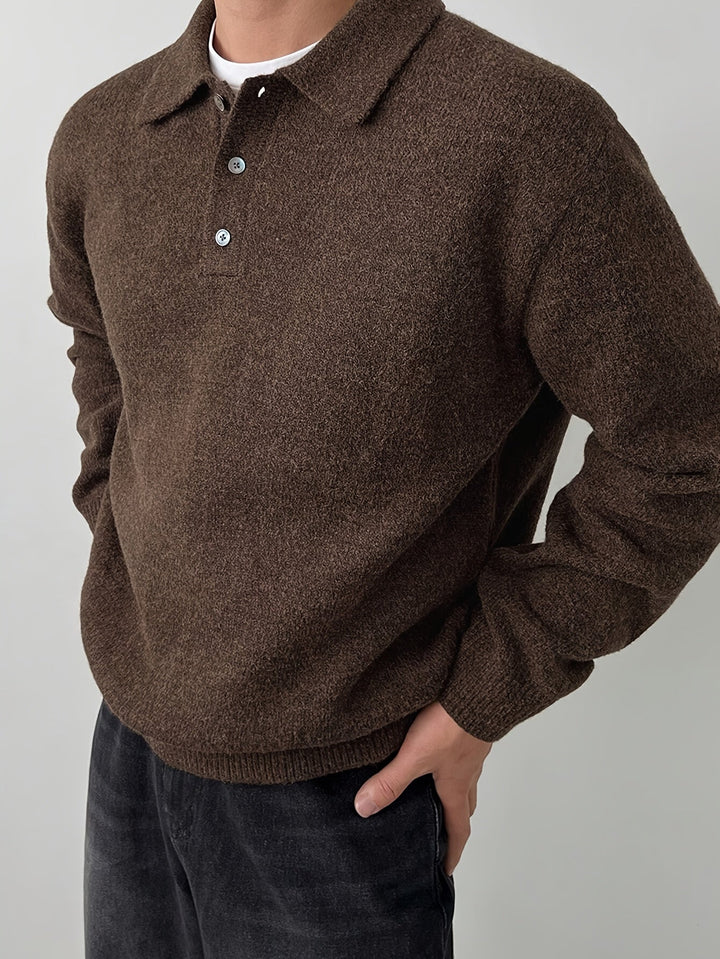 Landon | Raffineret Polo Krave Sweater