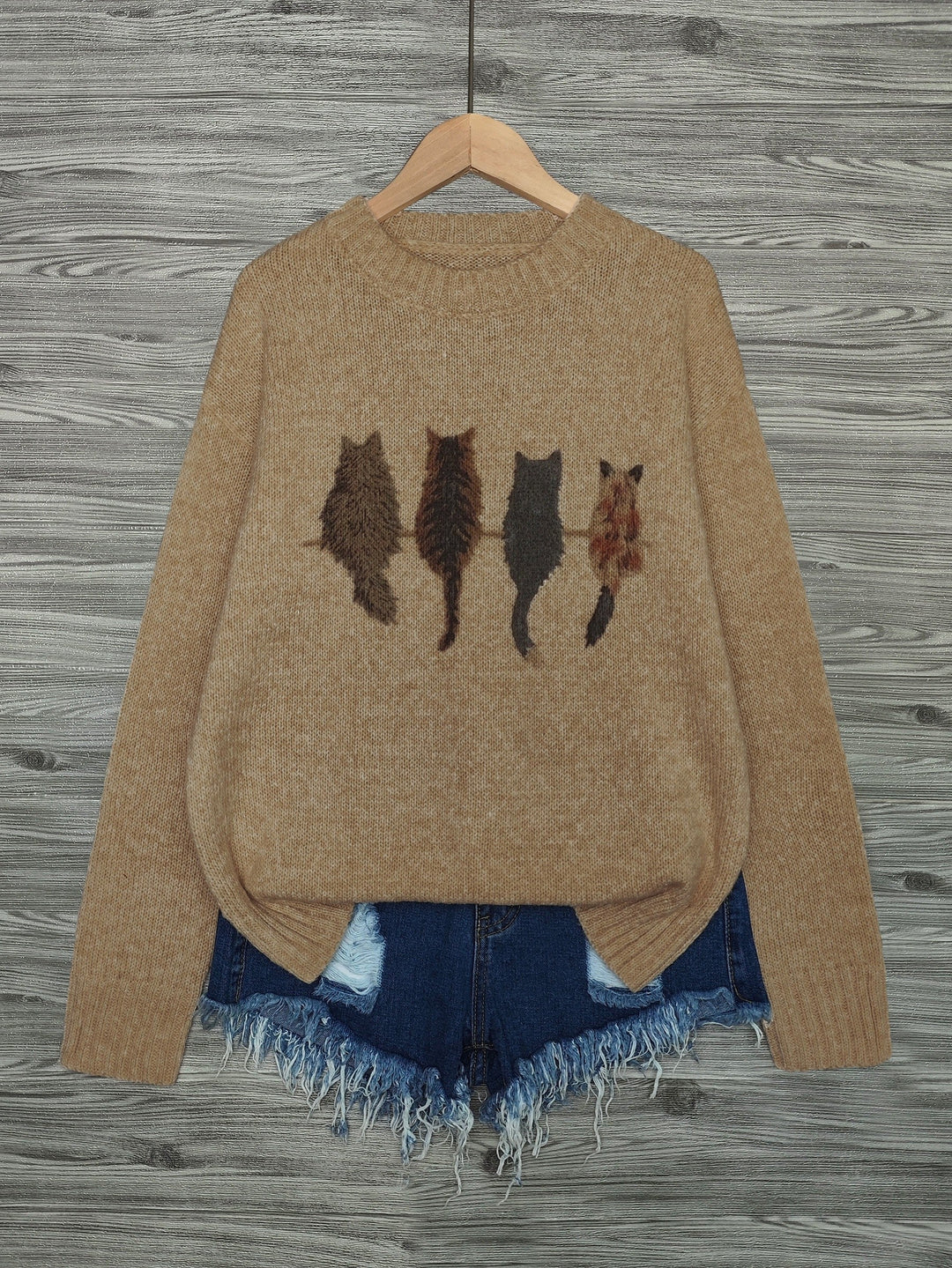 Tamara | Cozy Kat-Print Sweater