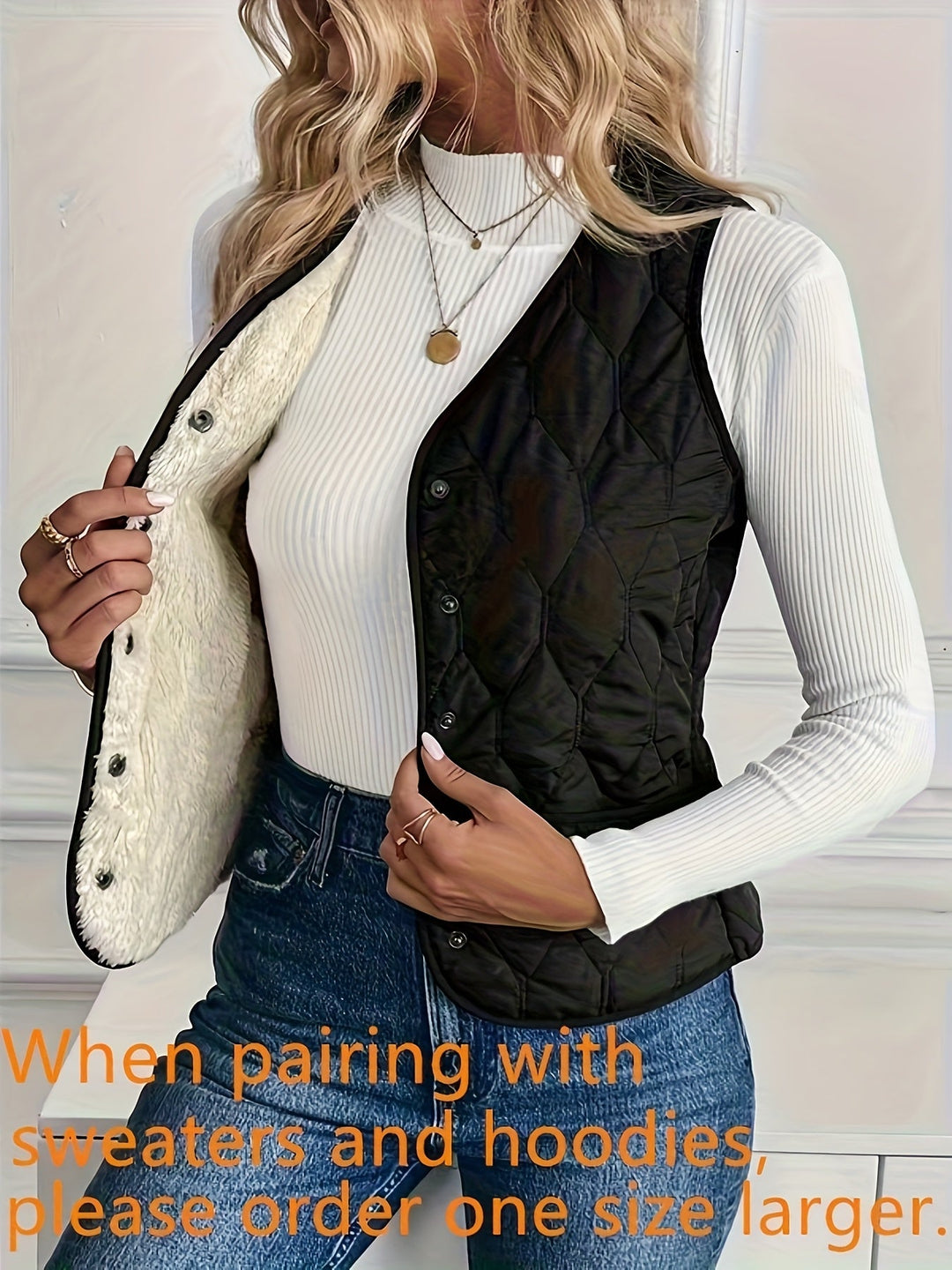 Kendra | Vendbar Quiltet Vest