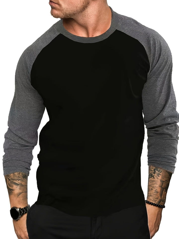Trevor | To-farvet Raglan Langærmet Top