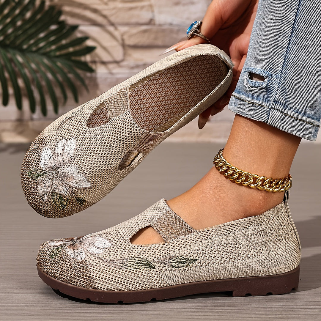Marjorie | Broderede Slip-On Sko